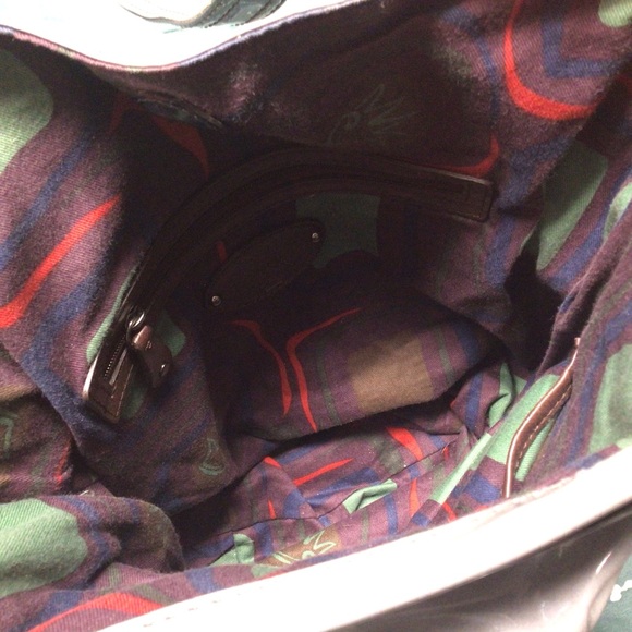 GIANNI BINI - Patent Leather Tote/Shoulder Bag in Gray and Charcoal - Picture 12 of 12